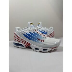 Nike Air Plus Mens Tuned TN 3 III Red White Blue Sz 8 Patriotic Sneakers Festive